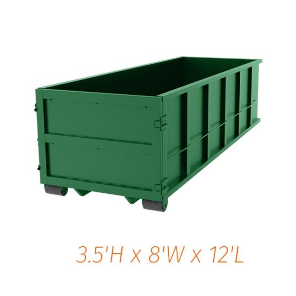 some cities may require a permit when renting a ten yard dumpster, so be sure to check with your local government before placing an order